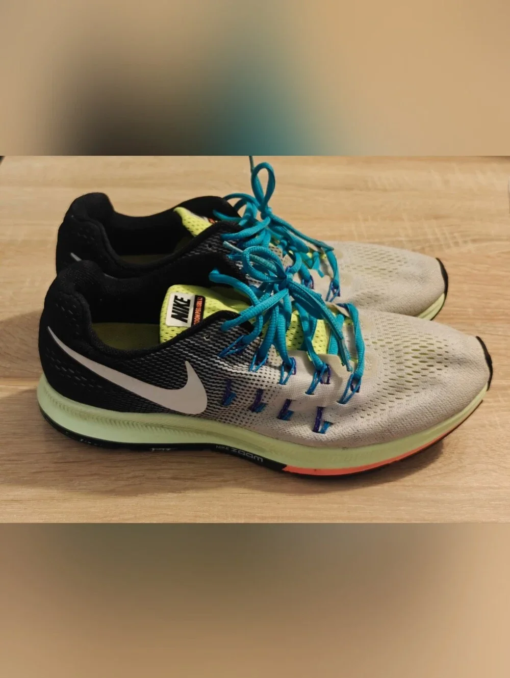 Nike Zoom Pegasus 33 Running Shoes Sneakers Womens Sz 12 Mens Size 10.5 - Picture 7 of 11